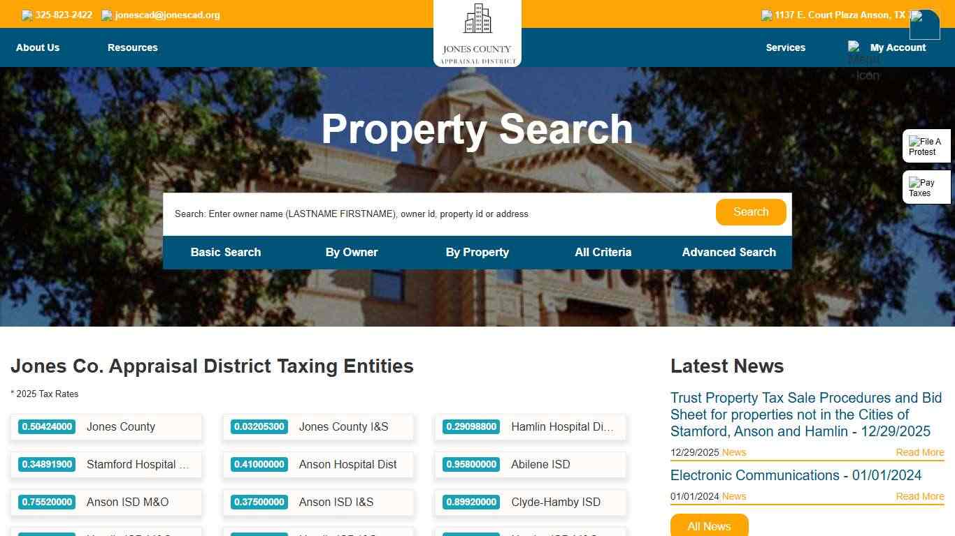 Jones Co. Appraisal District