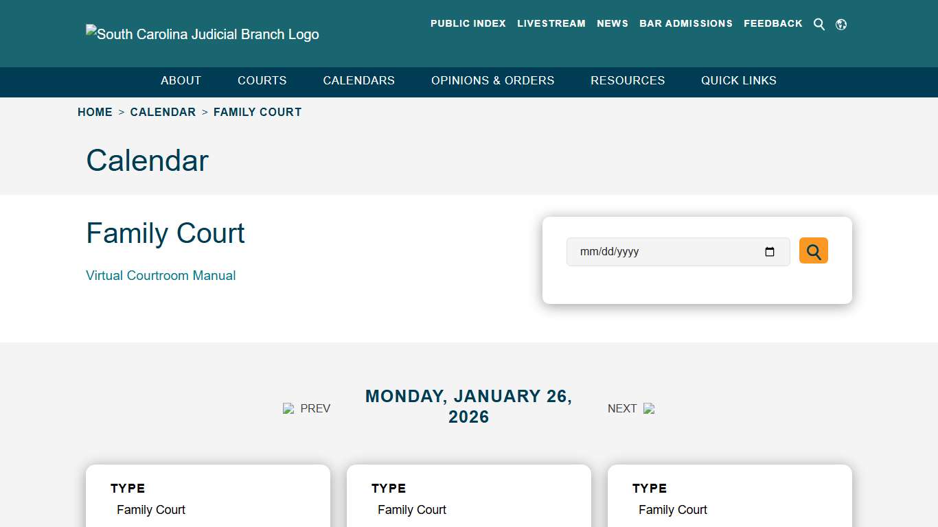 Family Court - South Carolina Judicial Branch